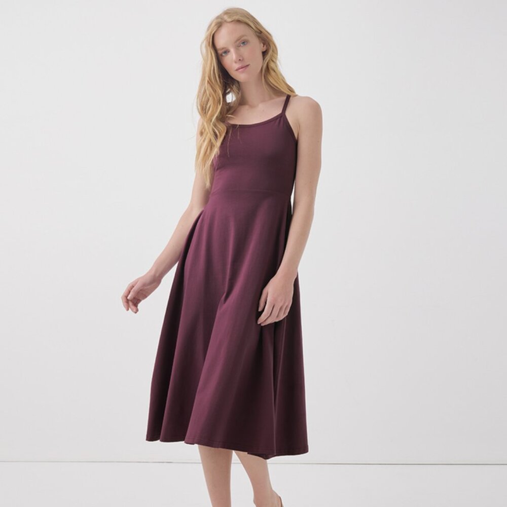 Pact Fit & Flare Midi Dress